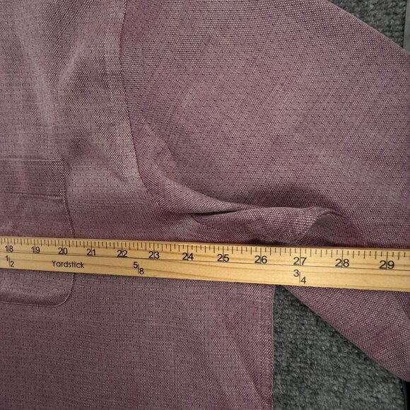 NWT Daniel Cremieux Long Sleeve Button Up Shirt Purple XL Cotton Blue X Print - Picture 6 of 16
